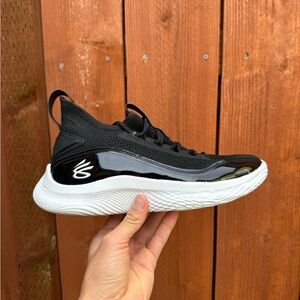 Under Armour Curry 8 NM Black and Gray Athletic Shoes